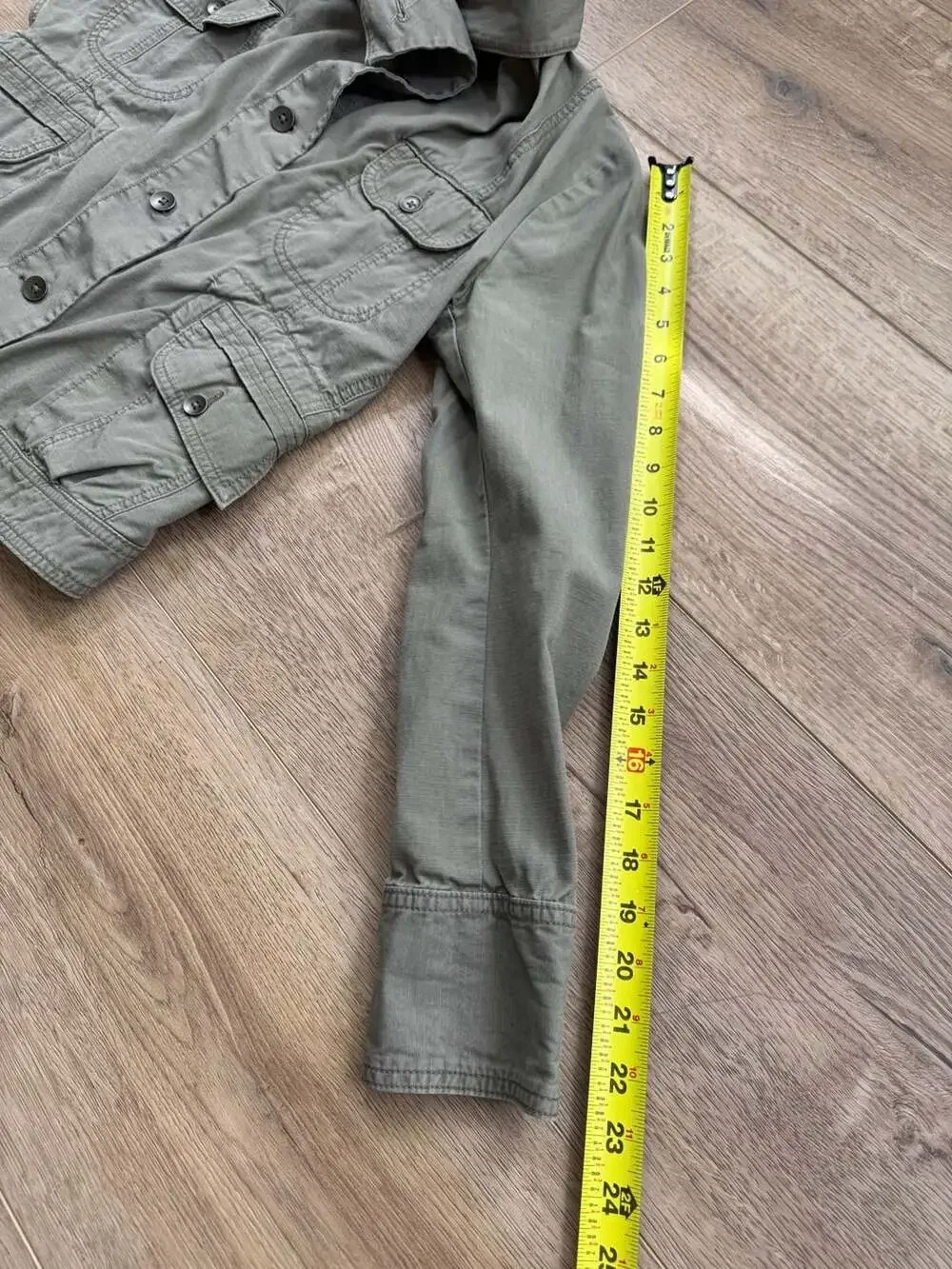Eddie Bauer Ripstop Utility Jacket XS Olive Green Military Cargo Cotton Jacket